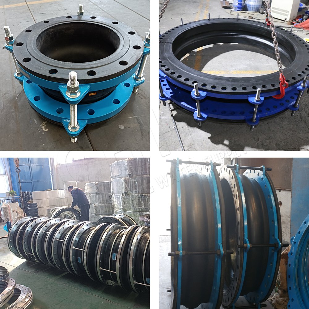 Large Caliber Limited Seal Single Ball Flange Flexible Pipe Coupling Rubber Expansion Joint