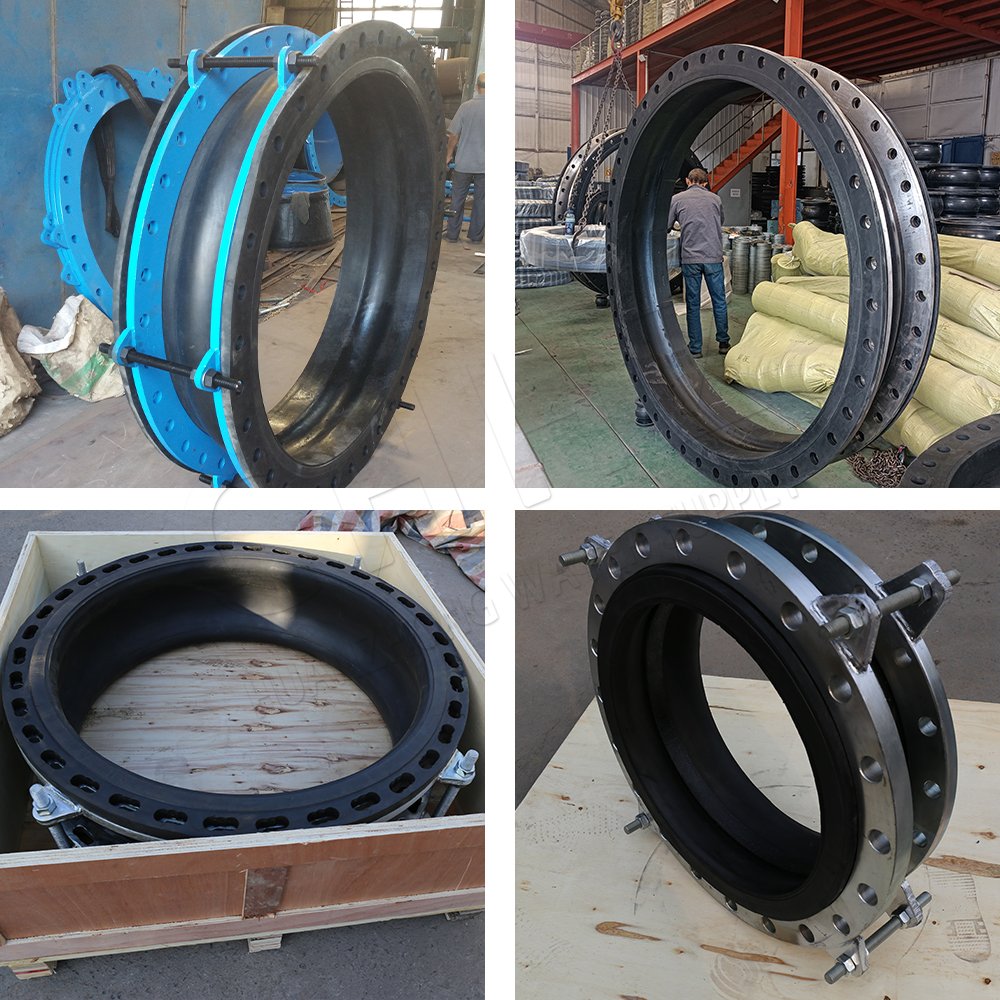 Large Caliber Limited Seal Single Ball Flange Flexible Pipe Coupling Rubber Expansion Joint