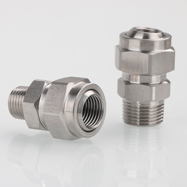 Stainless Steel Adjustable Swivel Nozzle Universal Seat Metal Ball Nozzle Accessories