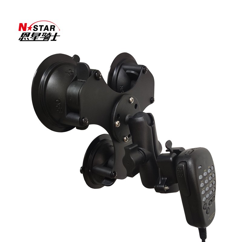 1-inch 360 Rotary Action Camera Mounted Car Locking Plastic Aluminum Glass Window Suction Cup Phone Holder Ball Adapter