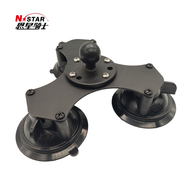 1-inch 360 Rotary Action Camera Mounted Car Locking Plastic Aluminum Glass Window Suction Cup Phone Holder Ball Adapter