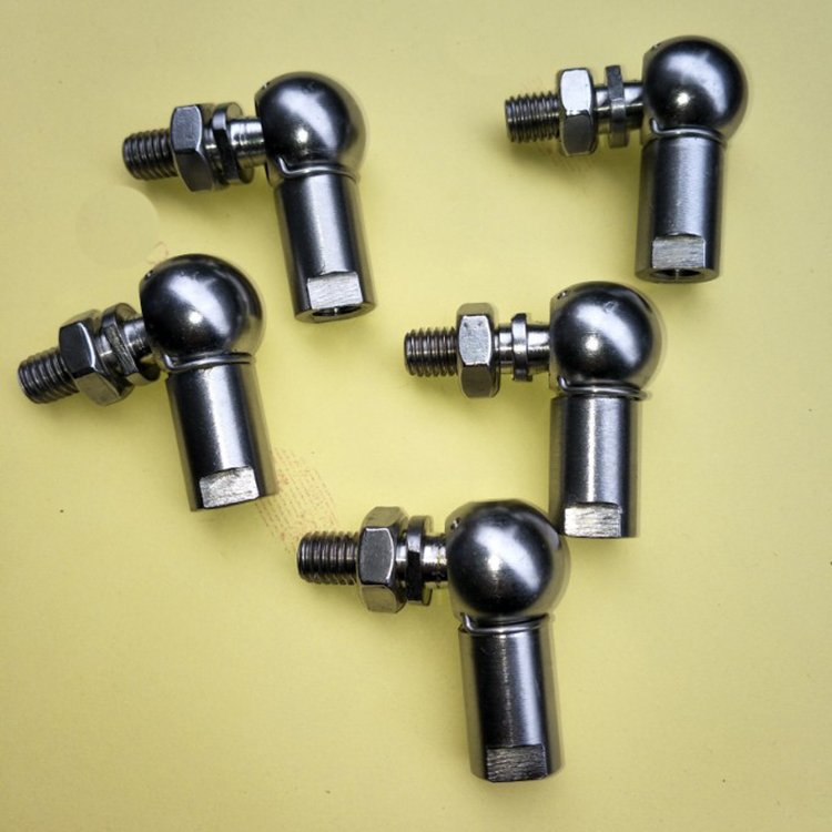 CS8 CS10 CS13 CS16 M5 M6 M8 M10 M12 M14 M16 Stainless Steel Ball Joints With Gaiter Curved Rod Right Angle Ball Joint Bearing