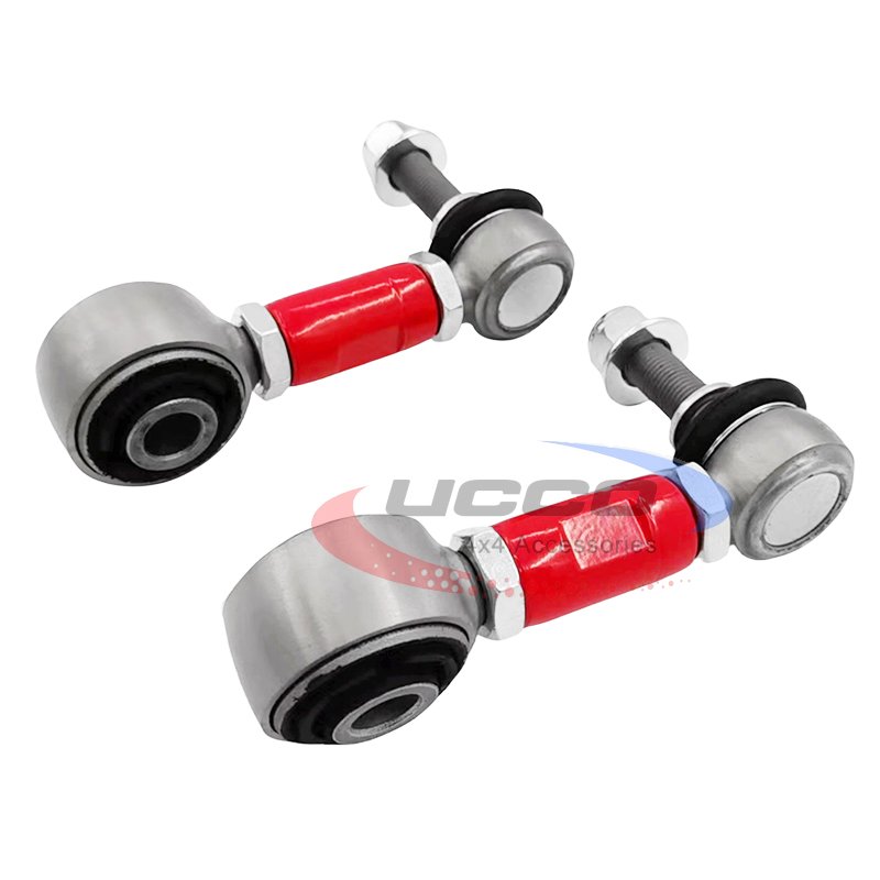 Front Adjustable Anti Roll Sway Bar Link Kit Ball Joint Link Fit for Land Cruiser 200 Series 2007-ON FJ Cruiser/Fortuner/Hilux