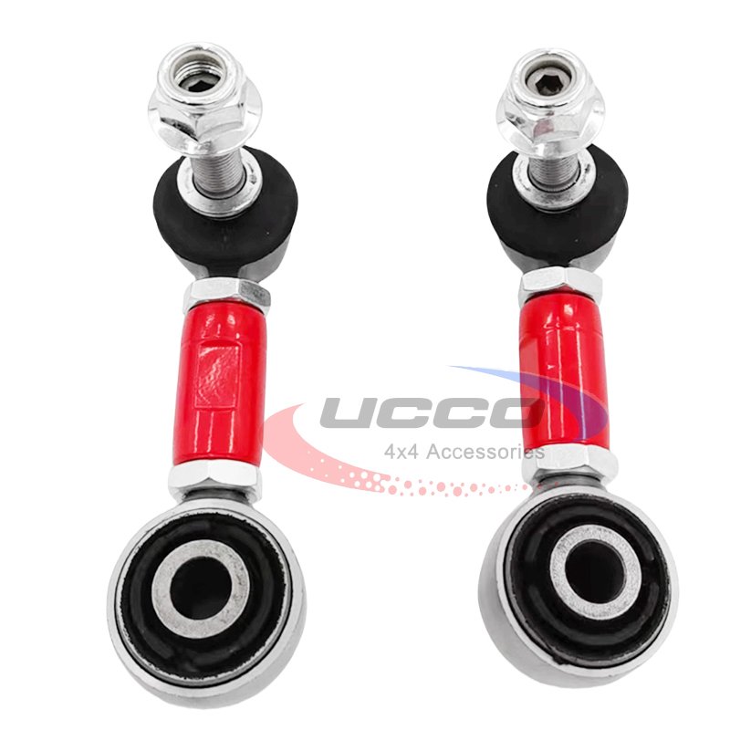 Front Adjustable Anti Roll Sway Bar Link Kit Ball Joint Link Fit for Land Cruiser 200 Series 2007-ON FJ Cruiser/Fortuner/Hilux
