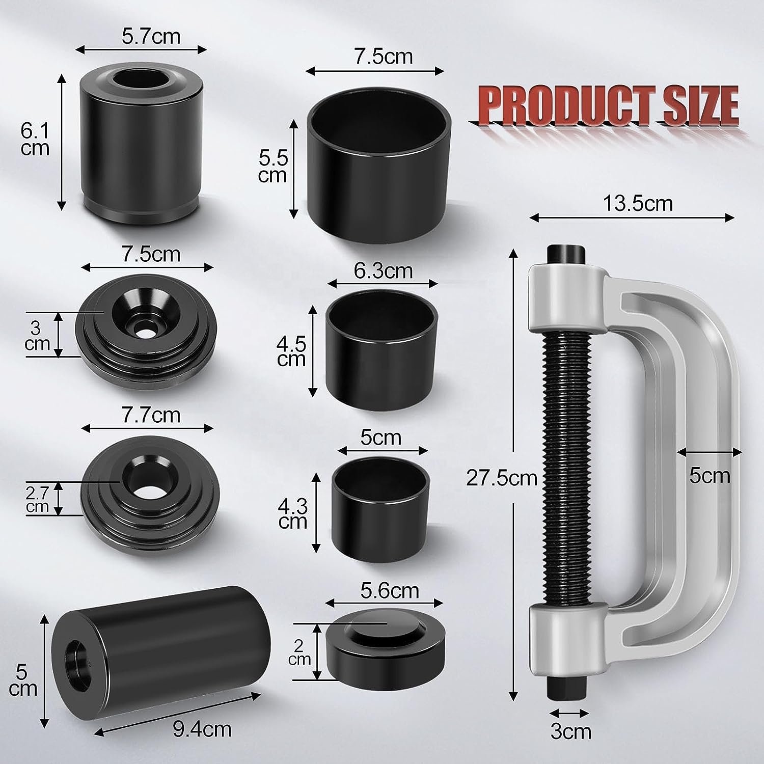 Heavy Duty Master Ball Joint Press Kit & U Joint Removal Tool Set With 4x4 Adapters