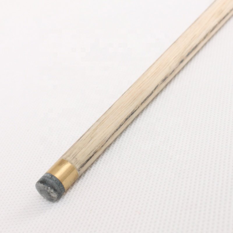 TQG-JX-029 Handmade 57\" Ash Tip Snooker Cue Dyed Ebony Stick with Three-Quarters Brass Joint 10mm White Wax Wood Pool Cue