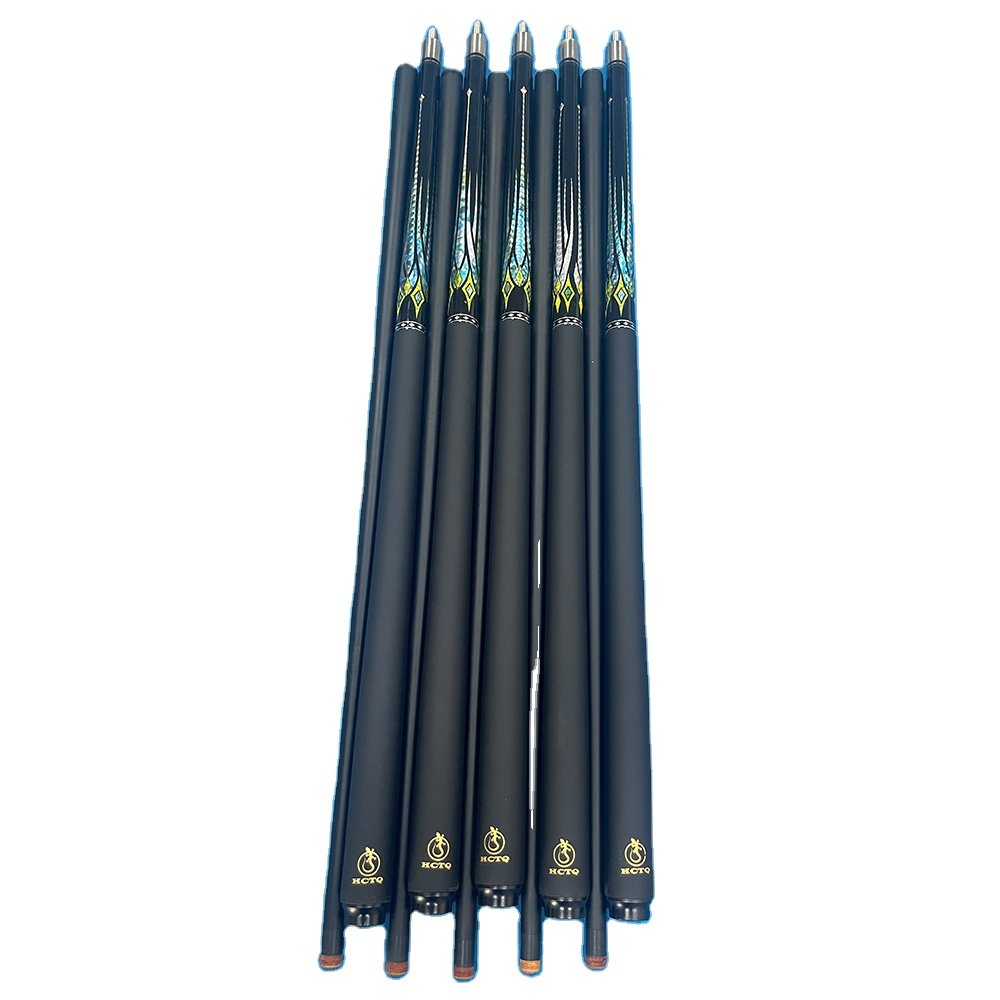 HCTQ Billiard Cue Sticks Manufacturers in 11.5mm Carom Shaft Center Joint Cue 1/2 Split Carbon Fiber Pool Cue Stick