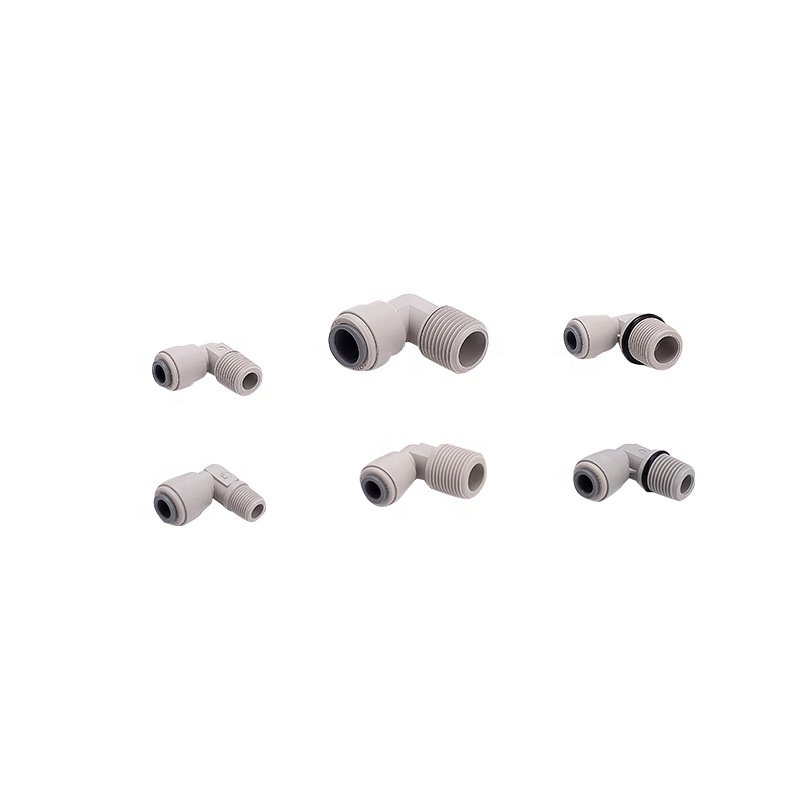 High Temperature Resistance PE PU Ball Valve Plastic Fittings Quick Joint Water Purifier Connector in Sizes 1/4\" 3/8\" 1/2\"