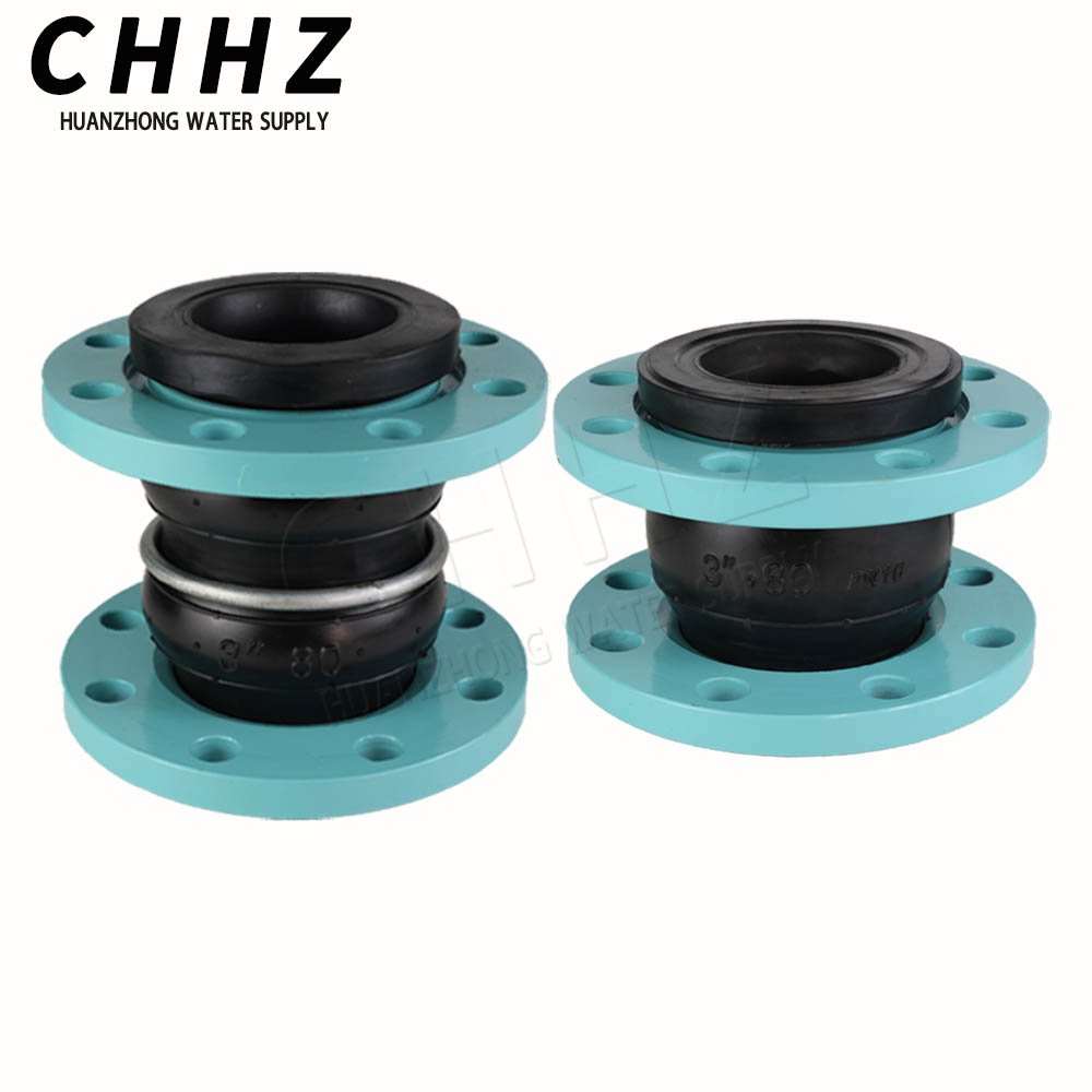 Food Grade Rubber Single Ball Flexible Flange Expansion Joints Safety Specialized