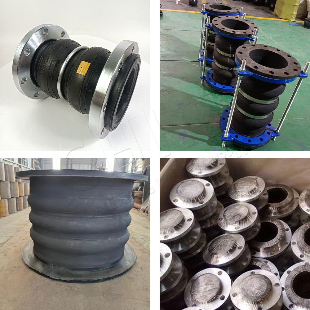 Food Grade Rubber Single Ball Flexible Flange Expansion Joints Safety Specialized