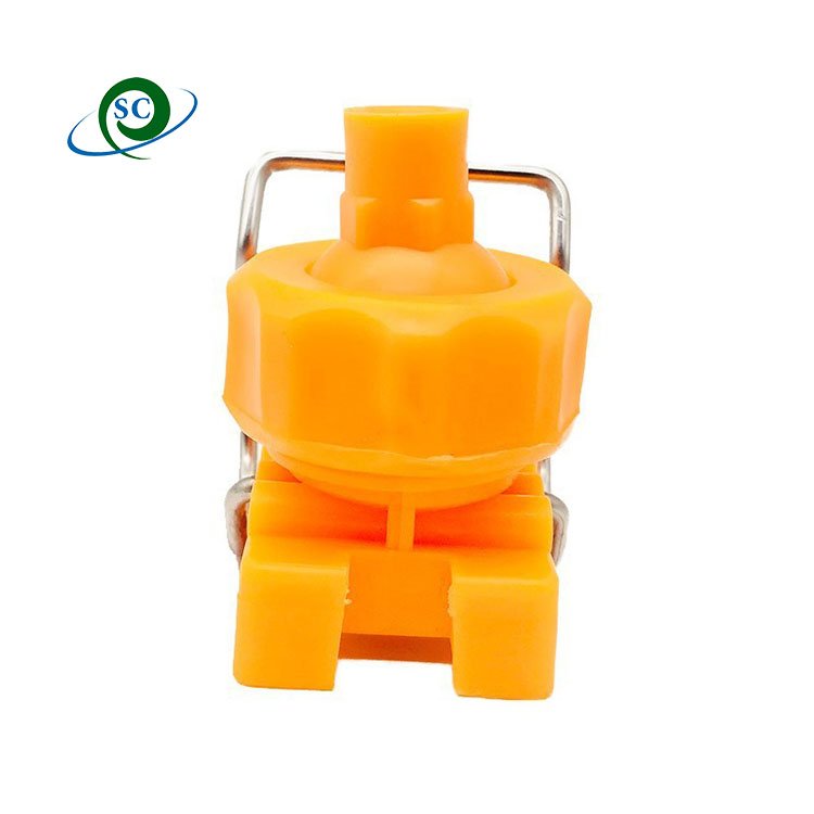 PP Plastic Clamp Clip Eyelet Spray Nozzles on Adjustable Ball Joints Nozzle with Full Cone / Flat Fan Pattern Sprayer