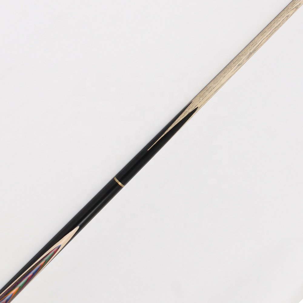 TQG-JX-014 Three-Quarters Stainless Steel Carbon Maple Snooker Pool Cue Tip 10mm Brass White Wax Wood 57 Inches Blended Ebony