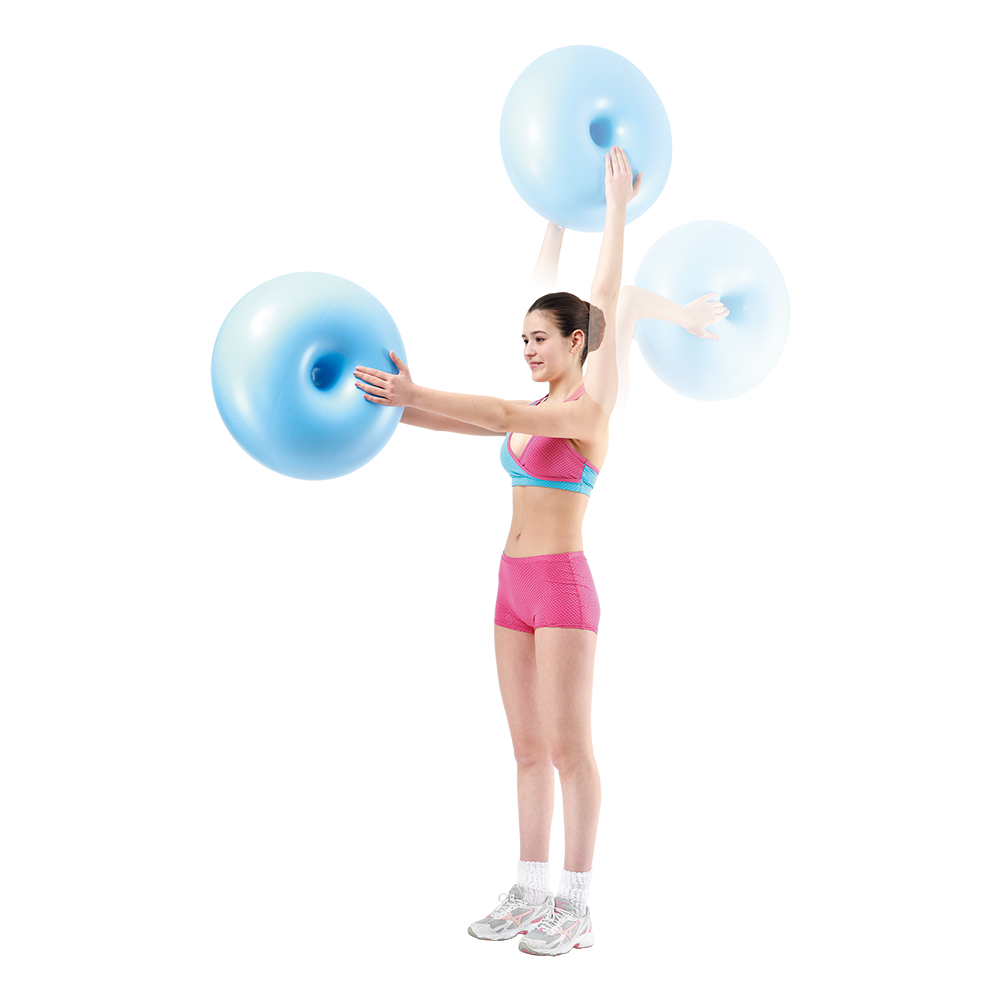 ALLWINWIN EXB18 Exercise Ball - Dunut 50cm Stomach Exerciser Legs