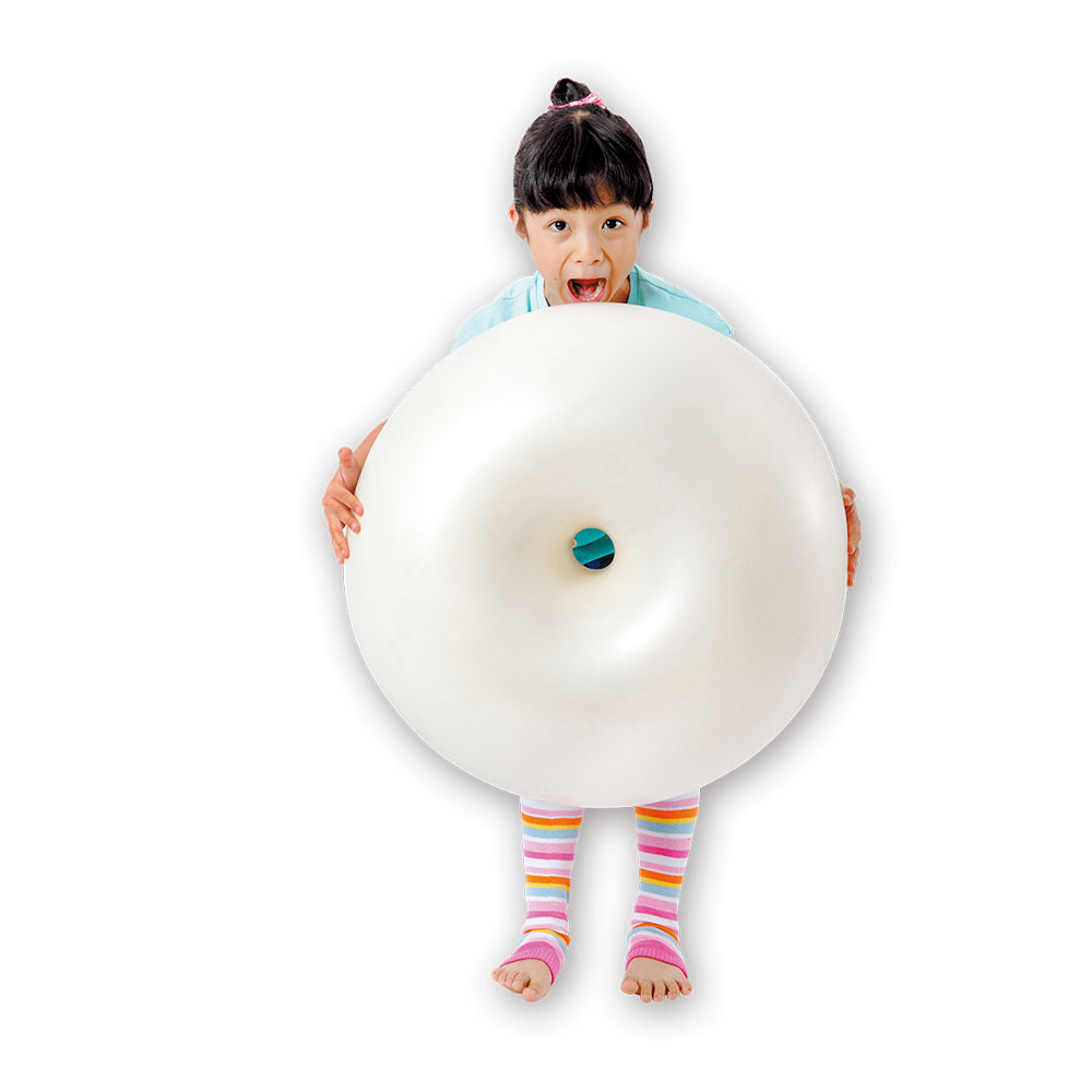 ALLWINWIN EXB18 Exercise Ball - Dunut 50cm Stomach Exerciser Legs
