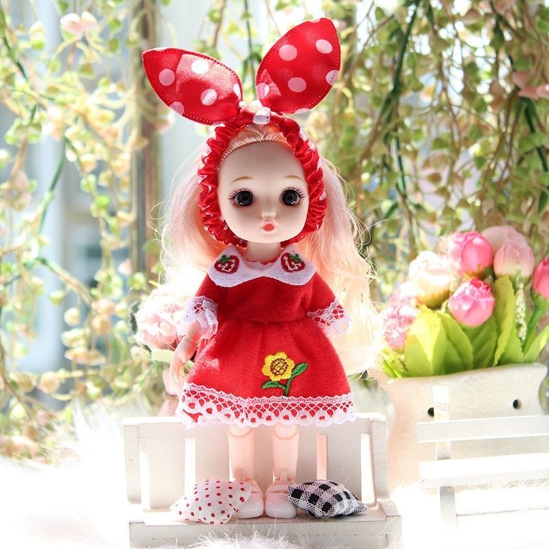 Wholesale Various Kind of 6 Inch BJD Molly Girl Doll 17 cm Interchangeable Doll Princess Full Set