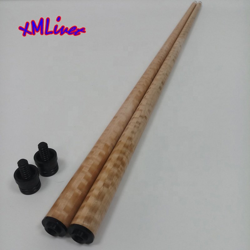 Xmlivet Finished 12Pieces Tiger Maple Wood Laminated Technology Cue Shaft Very Straight for Carom Cues or Pool Cues