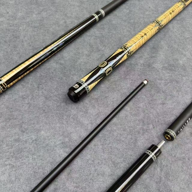 Efficient Snooker & Billiard Jump Cue Stick for Breaks Tricks 13mm Carbon Fiber Tip & Stainless Steel Joint for Cue Sports Pool