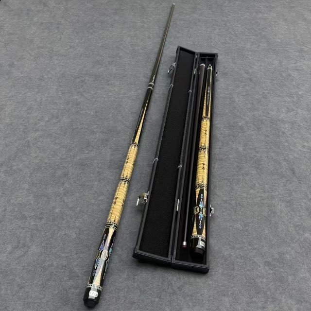 Efficient Snooker & Billiard Jump Cue Stick for Breaks Tricks 13mm Carbon Fiber Tip & Stainless Steel Joint for Cue Sports Pool