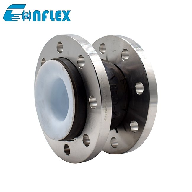 Single Ball PTFE Expansion Joints Lined PTFE Rubber PTFE Bellows
