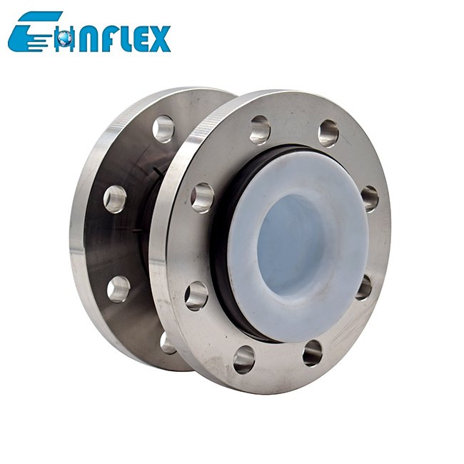 Single Ball PTFE Expansion Joints Lined PTFE Rubber PTFE Bellows