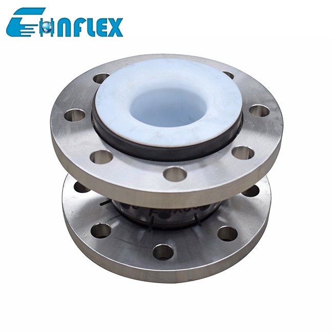 Single Ball PTFE Expansion Joints Lined PTFE Rubber PTFE Bellows