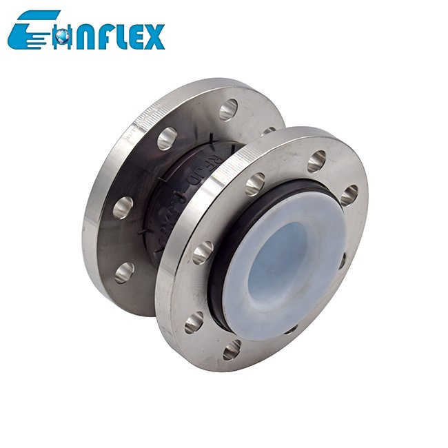 Single Ball PTFE Expansion Joints Lined PTFE Rubber PTFE Bellows