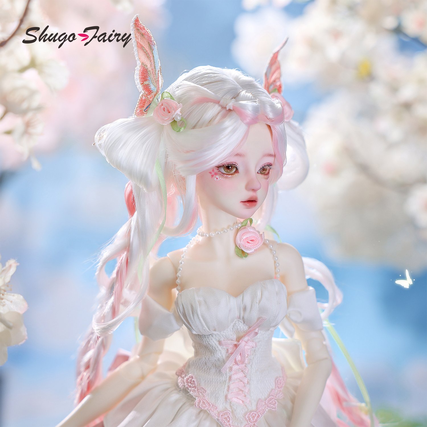 Shugafairy Libra B 1/4 FullSet Princess Flowers Skirt Springtime Style Cherry Blossom Female Ball-Jointed Doll for Girls