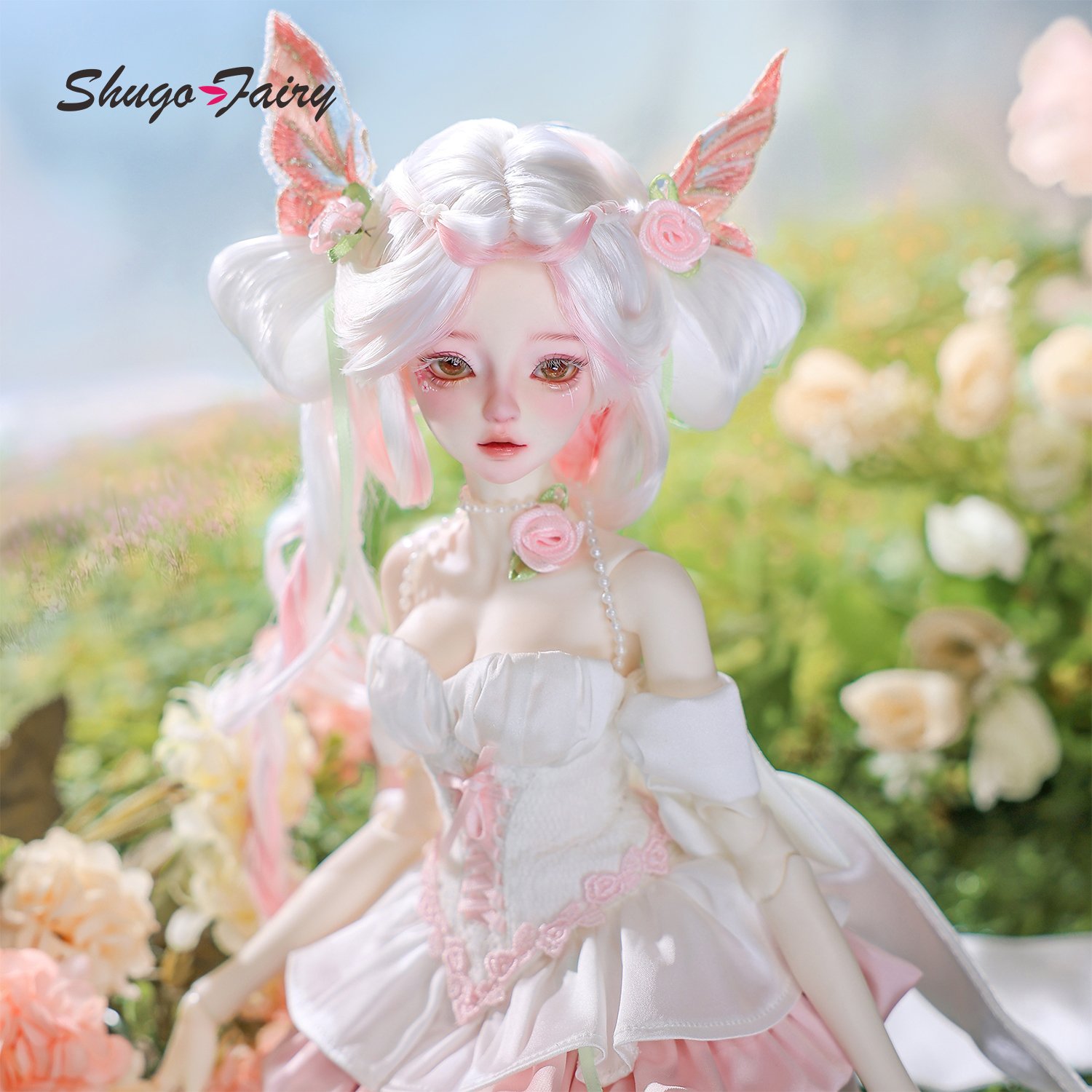 Shugafairy Libra B 1/4 FullSet Princess Flowers Skirt Springtime Style Cherry Blossom Female Ball-Jointed Doll for Girls
