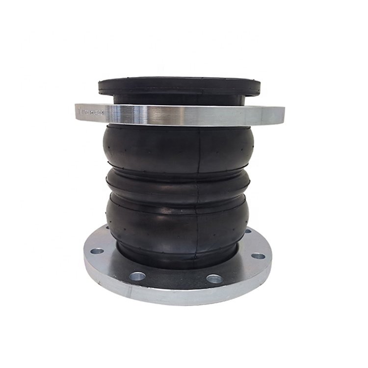 Shock Absorption Twin Sphere Flange Flexible Epdm Rubber Flexible Connector Rubber Expansion Joint