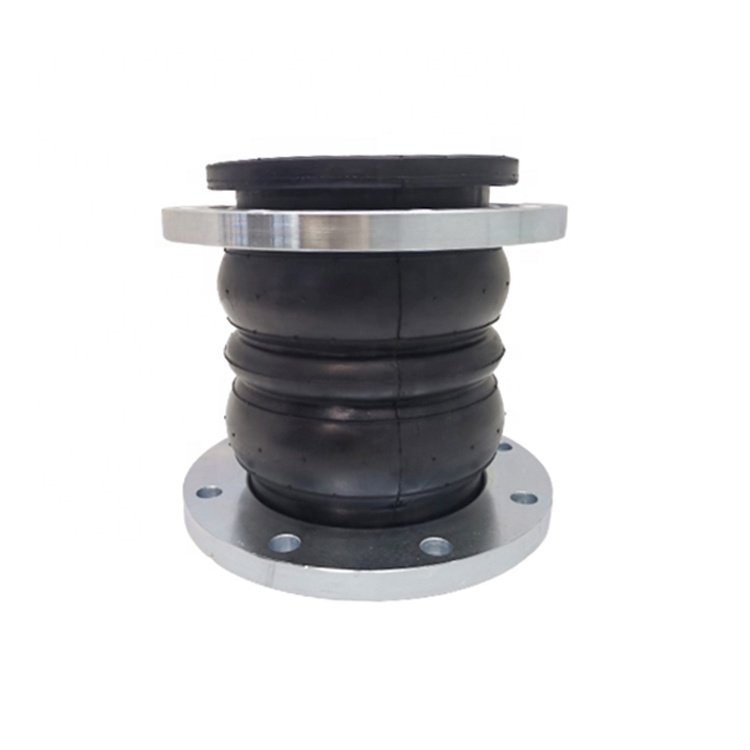 Shock Absorption Twin Sphere Flange Flexible Epdm Rubber Flexible Connector Rubber Expansion Joint