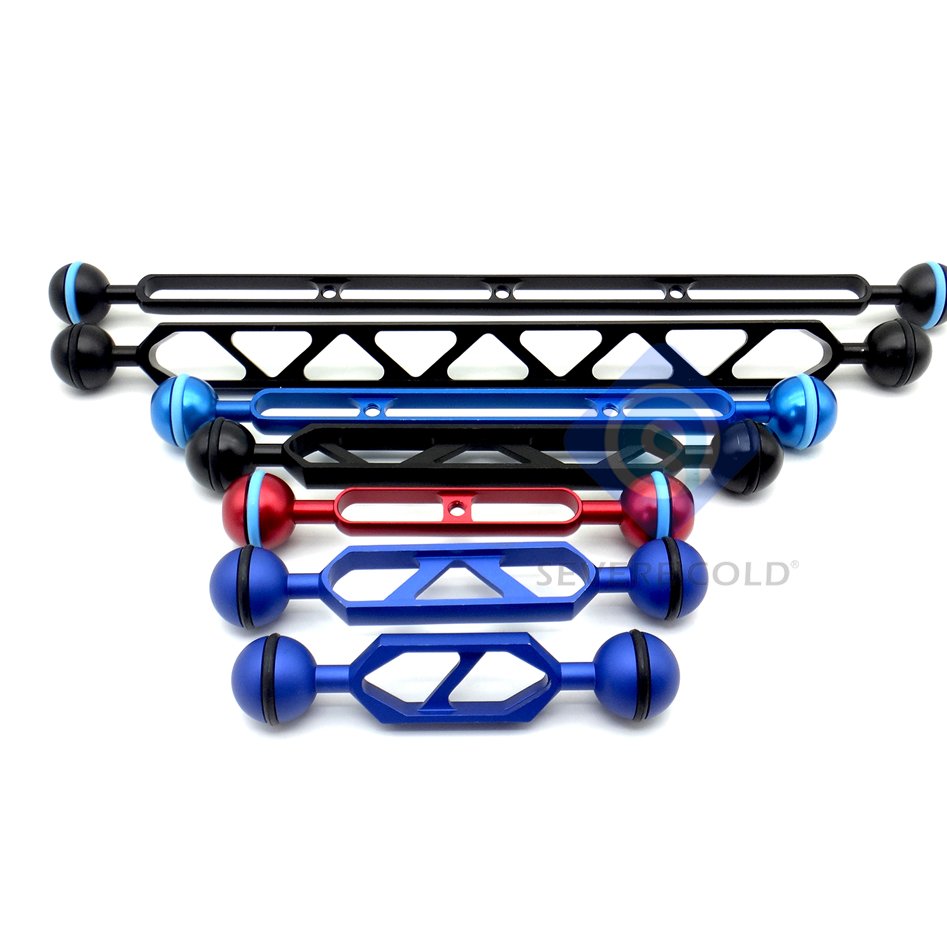 Outdoor Diving Underwater Photography Tools Dual Joint Ball Extend Aluminum Arm Extension Diving Underwater Photography