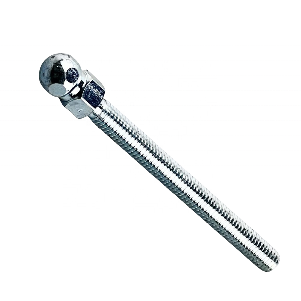 Custom M8 M10 M12 M14 M16 M20 M24 Ball Pin Screw Bolt Carbon Steel Zinc Plated Finish Angle Joints Ball Head Screw Stud Cars