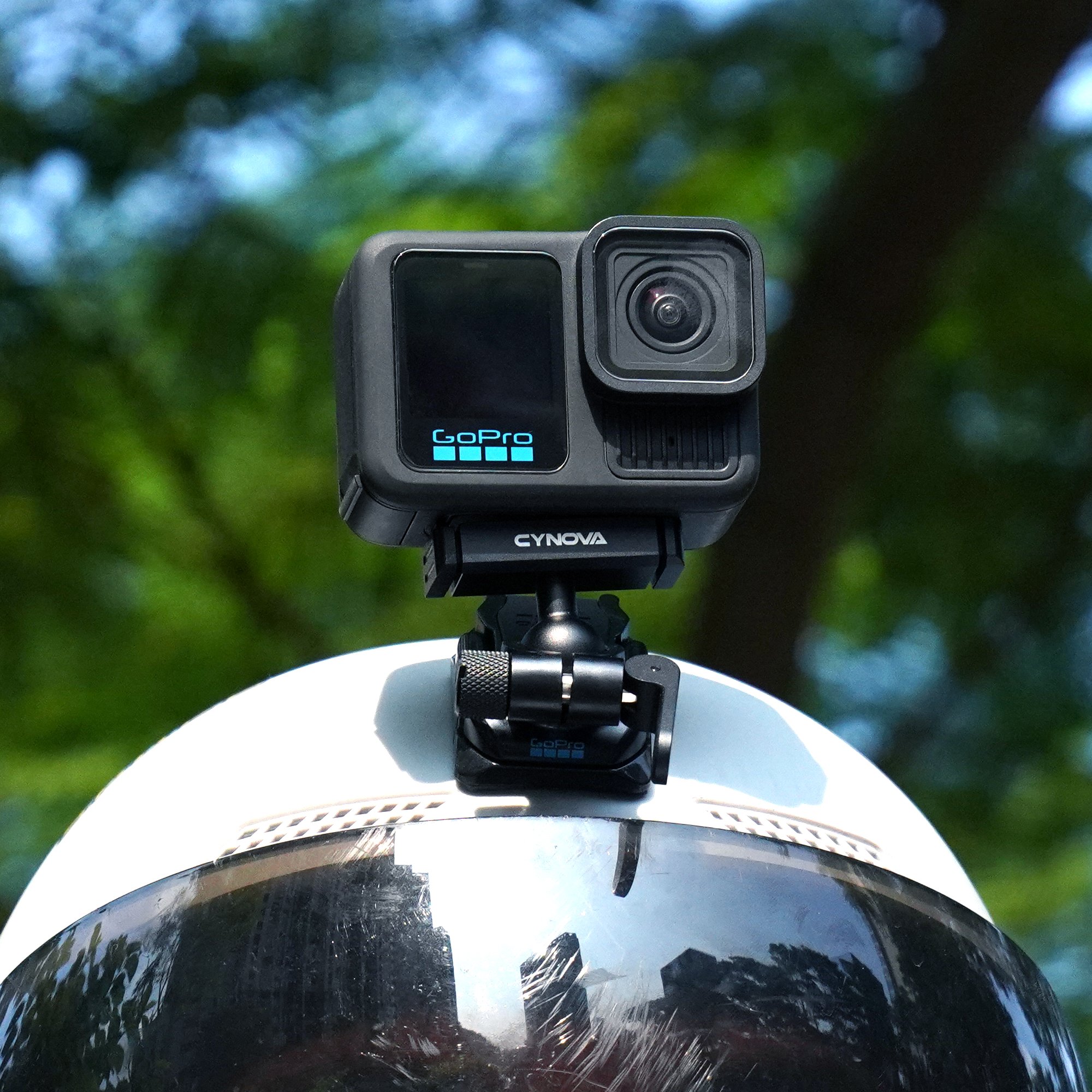 CYNOVA Magnetic Latch Ball Joint Mount for Go Pro HERO13 Metal Quick Swap Mount Adapter Easy Attach Release Dual-Latch