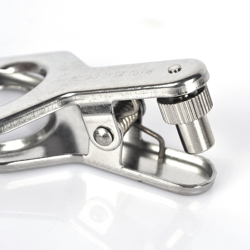 HAIJU LAB Collection Lab Stainless Steel Ground Joint Pinch Clamp Spherical Socket Ball Joint Clip Sizes 12# 18# 28# 35# 40#
