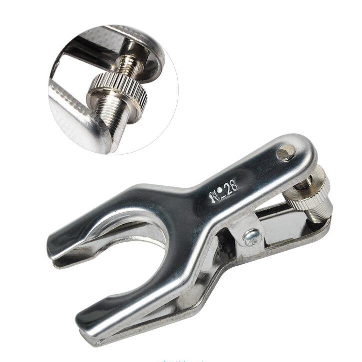 HAIJU LAB Collection Lab Stainless Steel Ground Joint Pinch Clamp Spherical Socket Ball Joint Clip Sizes 12# 18# 28# 35# 40#