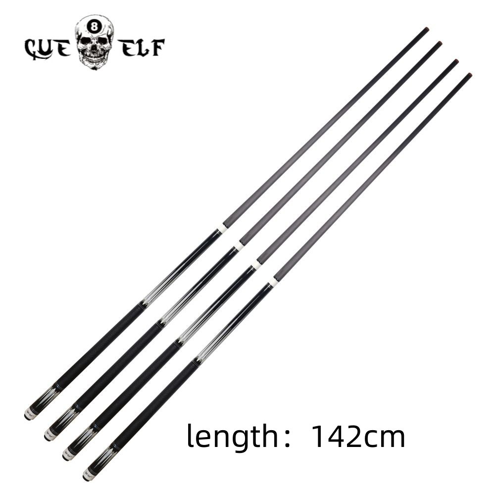 CUEELF Luxury Real Leather Wrap Billiard Cue Sticker 12.5mm Tip Size High Grade Carbon Fiber Pool Cue 58 Inches