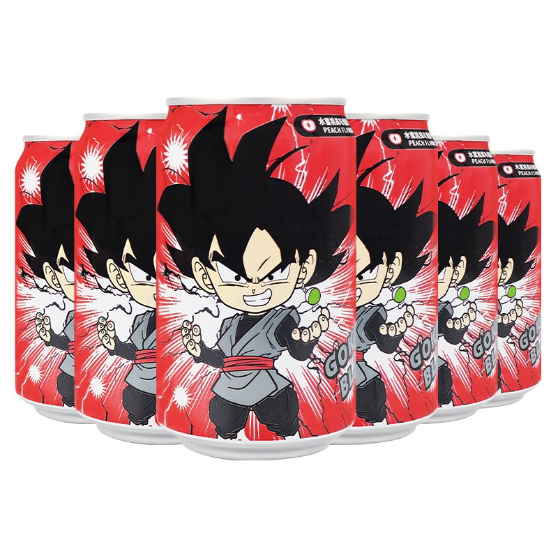 Dragon Ball Son Goku Fruit Flavor Orange White Grape Peach Sparkling Water Carbonated Drink Joint Collector's Edition