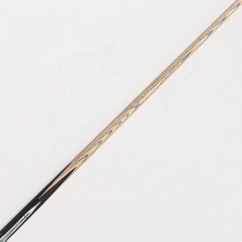 TQG-JX-021 Single Cue Snooker Cue 57-Inch White Wax Wood Water Label Craft Ash Maple Ebony Wood Butt Sleeves Steel Pool Carom