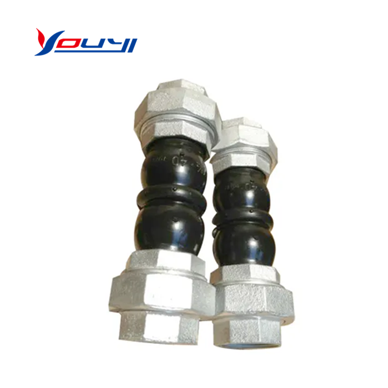 Manual Power Anti-Vibration Stainless Steel Flange Type Flexible Galvanized Threaded Union Ball Structure Rubber Joint General