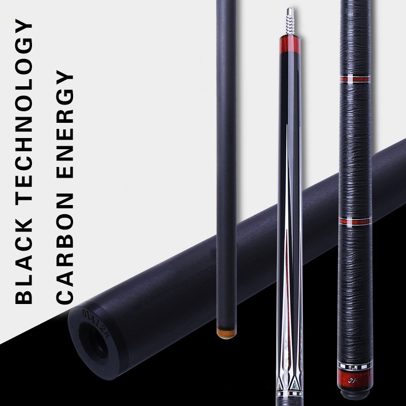High Quality Custom 1/2 Jointed Billiard Cue Lightweight Round Pattern Latest Wholesale for Eight Ball Pool