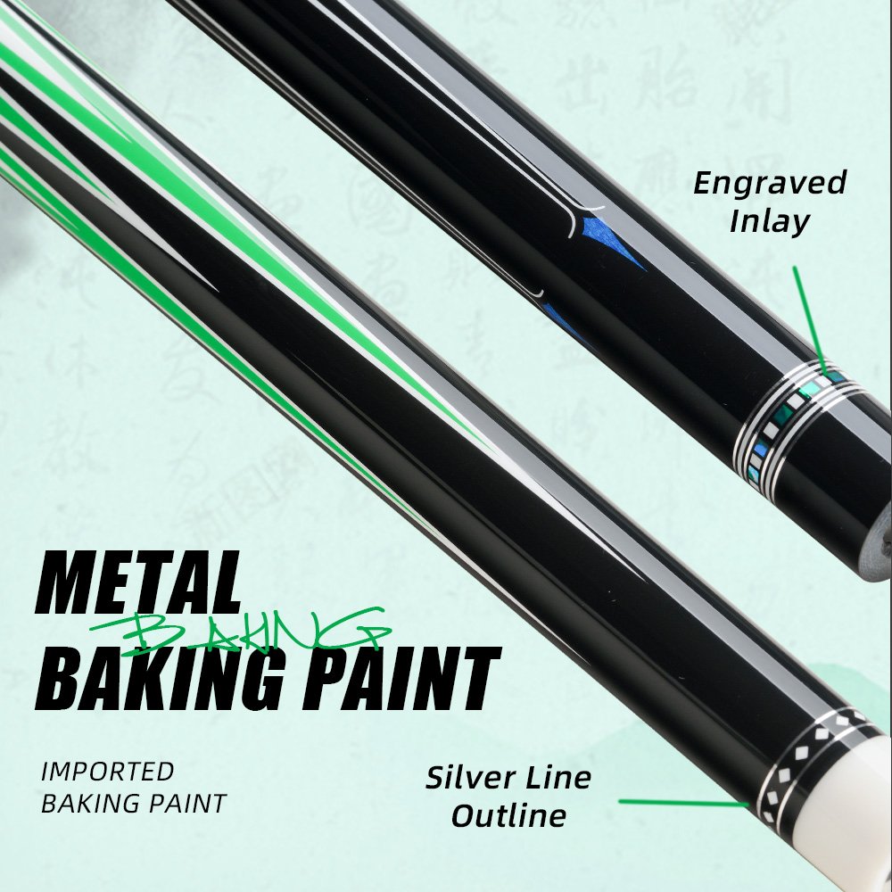 Konllen Billiard Amg Carbon Fiber Billiard Cue 12.5 mm Tip 3*8/8 Joint Pin Professional Cone Low Bias