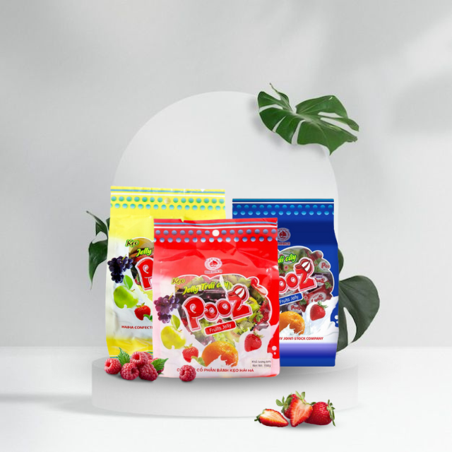 STRAWBERRY Flavor POOZ Jelly Candy Hot Selling Jelly Candy From HaiHaCo Since 1060