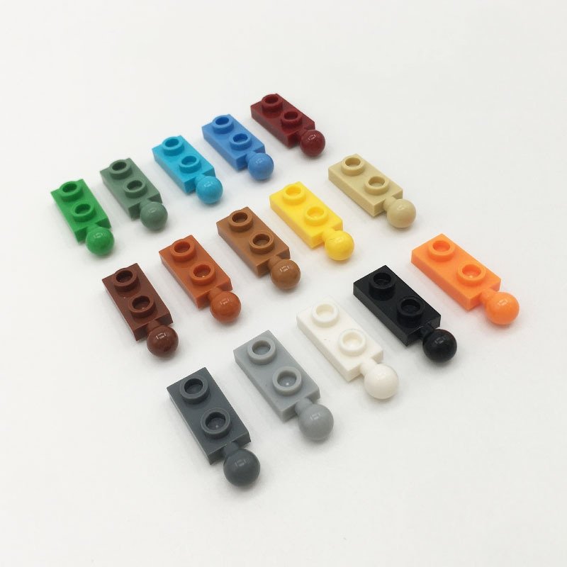 LEGOING MOC Building Block Accessories Compatible with 22890 MOC Building Blocks 1x2 Single Sided Ball Jointed Plate