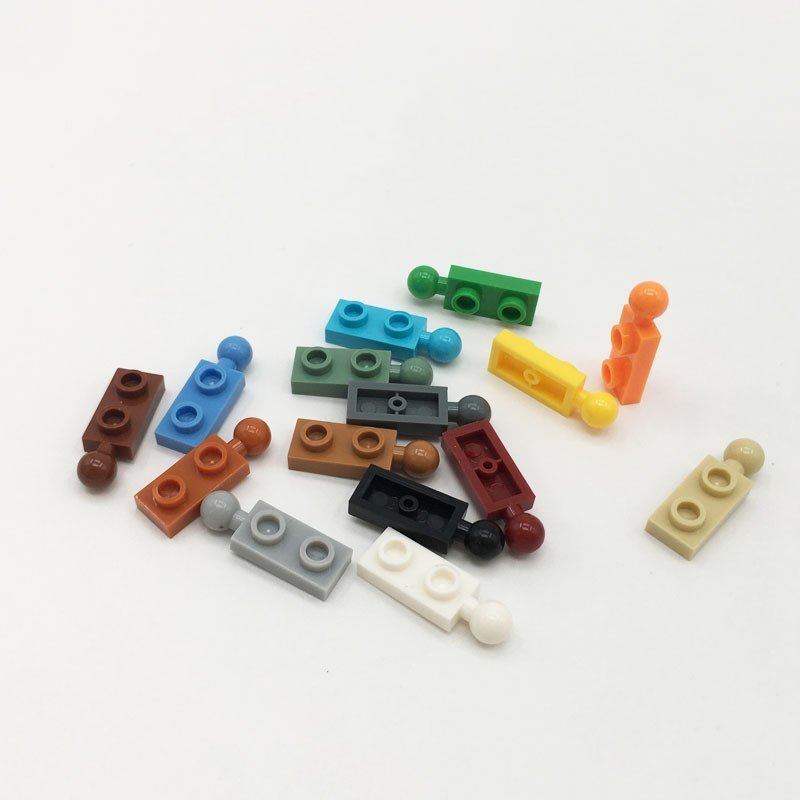 LEGOING MOC Building Block Accessories Compatible with 22890 MOC Building Blocks 1x2 Single Sided Ball Jointed Plate