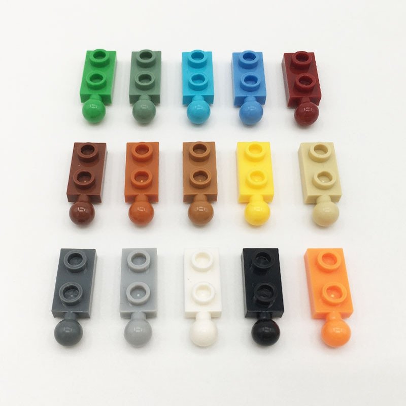 LEGOING MOC Building Block Accessories Compatible with 22890 MOC Building Blocks 1x2 Single Sided Ball Jointed Plate