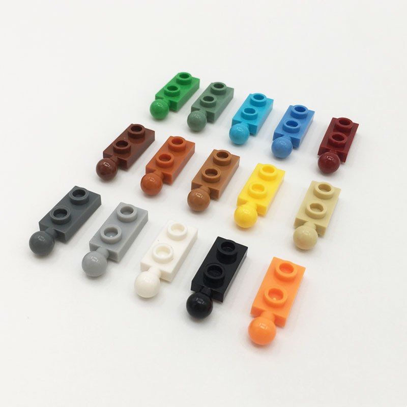 LEGOING MOC Building Block Accessories Compatible with 22890 MOC Building Blocks 1x2 Single Sided Ball Jointed Plate