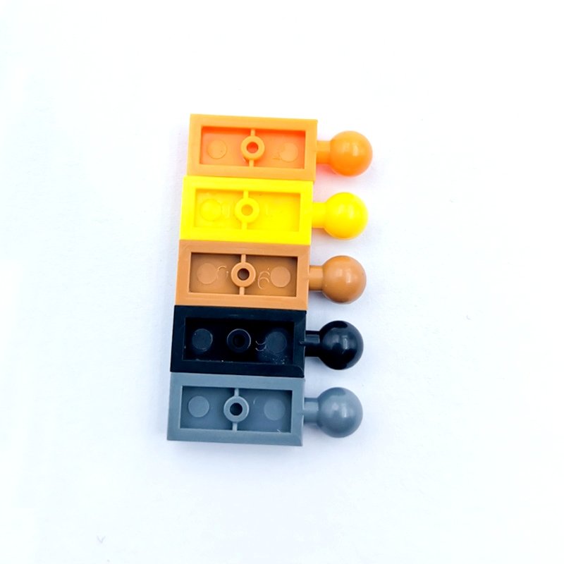 LEGOING MOC Building Block Accessories Compatible with 22890 MOC Building Blocks 1x2 Single Sided Ball Jointed Plate