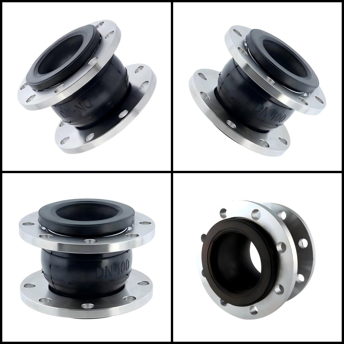 Free Sample EPDM Single Sphere Stainless Steel Flange Type Rubber Expansion Joint Carbon Steel Forged JIS Standard Water