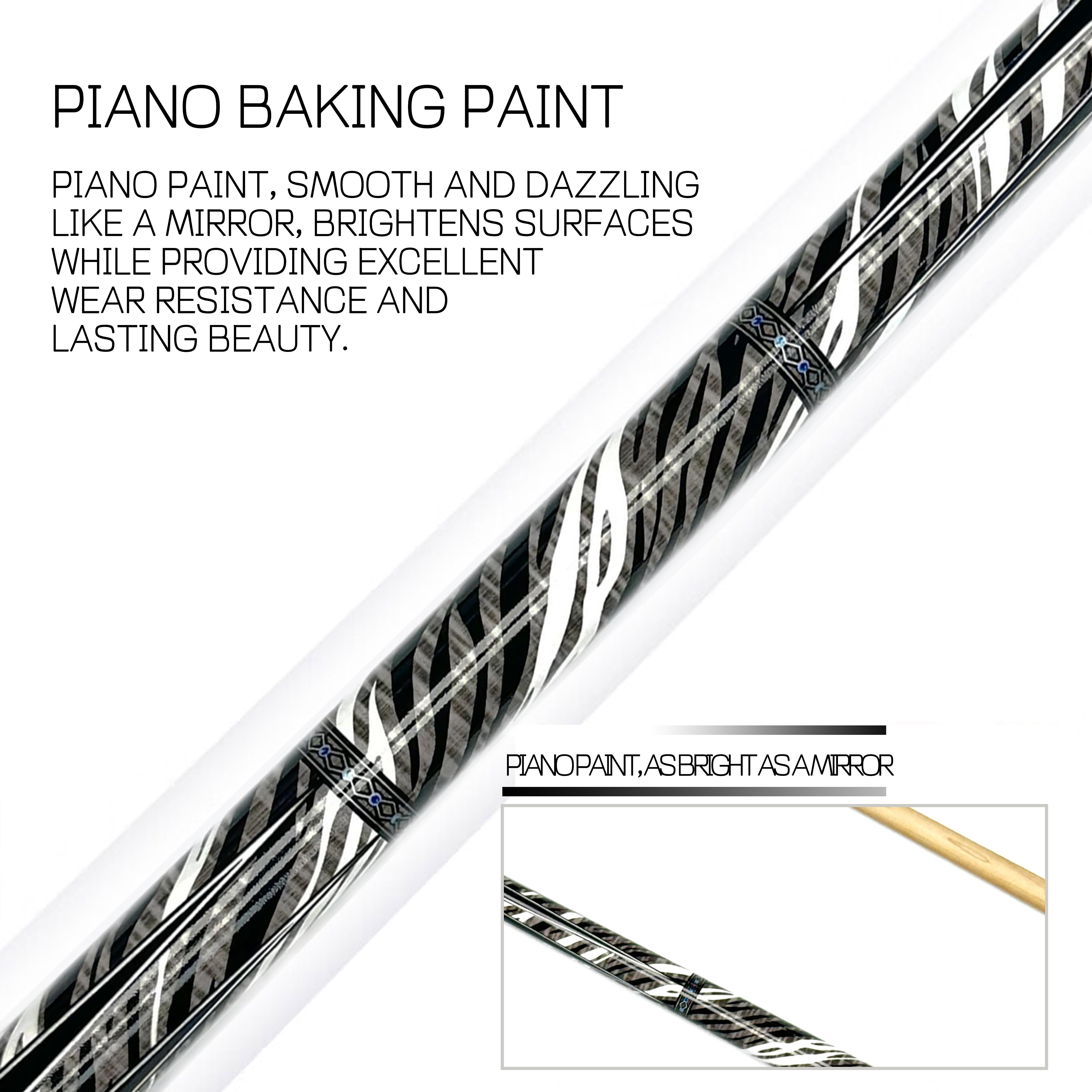 American 9-Ball Pool Cue Stick 1/2 Construction 12.5 mm Carbon Fiber Ebony Butt Sleeve Snooker Cue Steel Joint Sold Extension