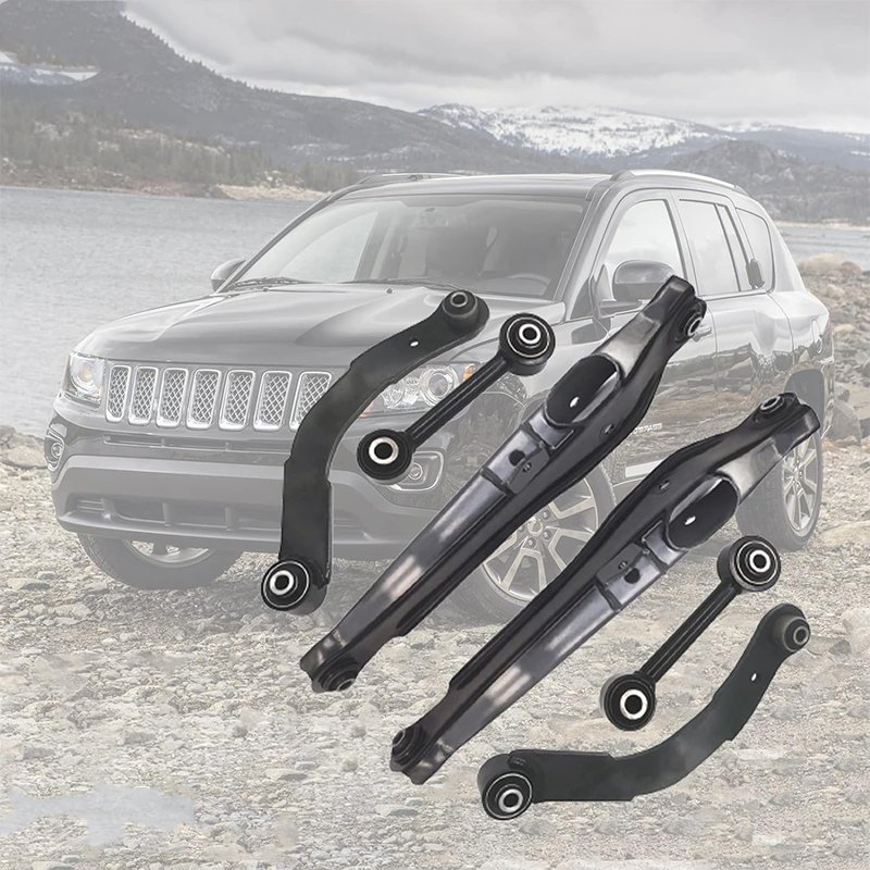 Rear Upper Lower Locating Lateral Control Arm Kit With Rear Lateral Links Replacement for Dodge Caliber Jeep Compass Patriot (MK